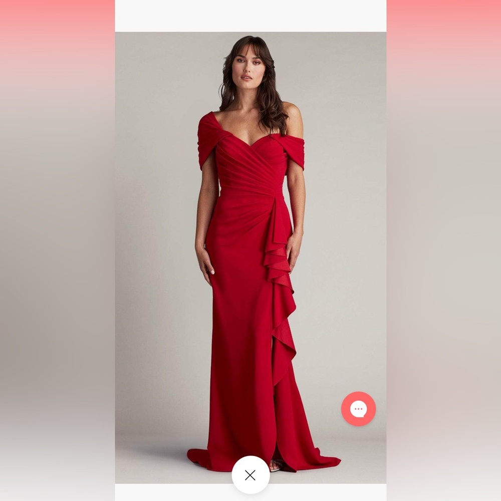 Elegant Red Off-Shoulder Dress